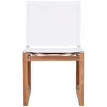 Tulum Water Resistant Mesh Fabric Outdoor Patio Dining Side Chair in Off White
