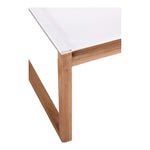 Tulum Water Resistant Mesh Fabric Outdoor Patio Dining Side Chair in Off White