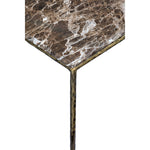 Valen Marble And Iron Coffee Table in Brown