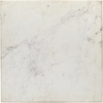 Valen Marble And Iron End Table in White