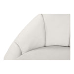 Shelly Velvet Upholstered Chaise Lounge in Cream