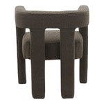 Athena Boucle Fabric Upholstered Accent / Dining Chair in Brown