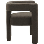 Athena Boucle Fabric Upholstered Accent / Dining Chair in Brown
