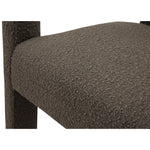 Athena Boucle Fabric Upholstered Accent / Dining Chair in Brown