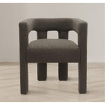 Athena Boucle Fabric Upholstered Accent / Dining Chair in Brown