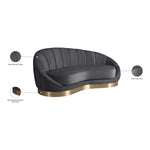 Shelly Velvet Upholstered Chaise Lounge in Grey