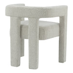 Athena Boucle Fabric Upholstered Accent / Dining Chair in Cream