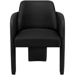 Vanda Vegan Leather Upholstered Dining Chair in Black