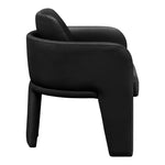 Vanda Vegan Leather Upholstered Dining Chair in Black