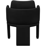 Vanda Vegan Leather Upholstered Dining Chair in Black
