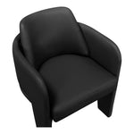 Vanda Vegan Leather Upholstered Dining Chair in Black