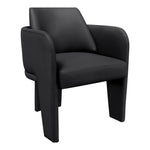 Vanda Vegan Leather Upholstered Dining Chair in Black