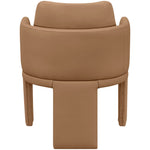 Vanda Vegan Leather Upholstered Dining Chair in Cognac