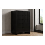 Fairfax Solid Wood And Oak Veneer Chest in Black