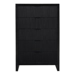 Fairfax Solid Wood And Oak Veneer Chest in Black