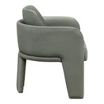 Vanda Vegan Leather Upholstered Dining Chair in Olive