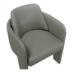 Vanda Vegan Leather Upholstered Dining Chair in Olive