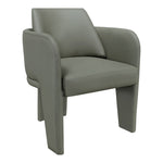 Vanda Vegan Leather Upholstered Dining Chair in Olive