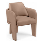 Vanda Vegan Leather Upholstered Dining Chair in Tan