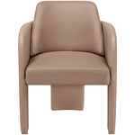 Vanda Vegan Leather Upholstered Dining Chair in Tan