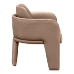 Vanda Vegan Leather Upholstered Dining Chair in Tan