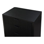 Fairfax Solid Wood And Oak Veneer Chest in Black