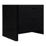 Fairfax Solid Wood And Oak Veneer Chest in Black