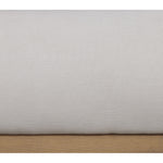 Vaughn Linen Textured Fabric Upholstered Queen Bed in Cream