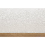 Vaughn Boucle Fabric Upholstered King Bed in Cream