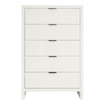 Fairfax Solid Wood And Oak Veneer Chest in Cream