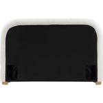 Vaughn Boucle Fabric Upholstered Queen Bed in Cream