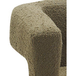 Athena Boucle Fabric Upholstered Accent / Dining Chair in Olive Green