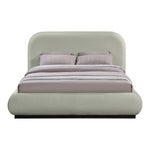 Vaughn Chenille Fabric Upholstered King Bed in Mint