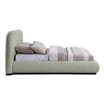 Vaughn Chenille Fabric Upholstered King Bed in Mint