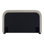 Vaughn Chenille Fabric Upholstered King Bed in Beige