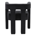 Athena Velvet Upholstered Dining Chair in Black