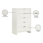 Fairfax Solid Wood And Oak Veneer Chest in Cream