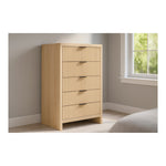 Fairfax Solid Wood And Oak Veneer Chest in Natural