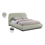 Vaughn Chenille Fabric Upholstered Queen Bed in Mint