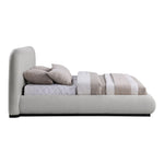 Vaughn Chenille Fabric Upholstered Queen Bed in Grey