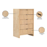 Fairfax Solid Wood And Oak Veneer Chest in Natural