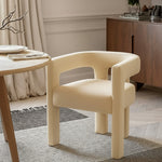 Athena Velvet Upholstered Dining Chair in Camel