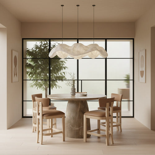 Venosa Concrete Indoor/Outdoor Counter Height Table in Beige
