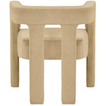 Athena Velvet Upholstered Dining Chair in Camel