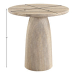 Venosa Concrete Indoor/Outdoor Counter Height Table in Travertine