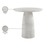 Venosa Concrete Indoor/Outdoor Counter Height Table in White