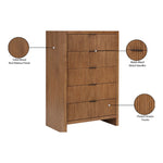 Fairfax Solid Wood And Oak Veneer Chest in Walnut