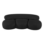 Venti 88.5" Boucle Fabric Upholstered Sofa in Black