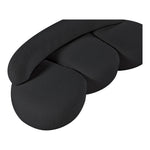 Venti 88.5" Boucle Fabric Upholstered Sofa in Black