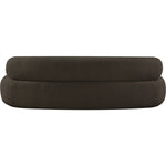 Venti 88.5" Boucle Fabric Upholstered Sofa in Brown